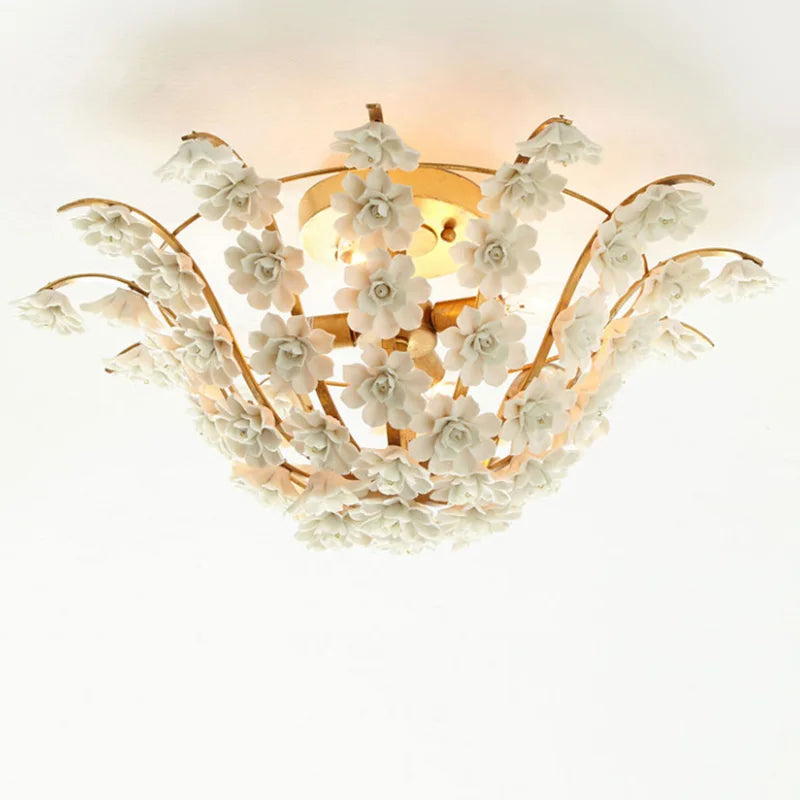 lustre style royal empire rétro avec led intégrée - vue 5 sur 7