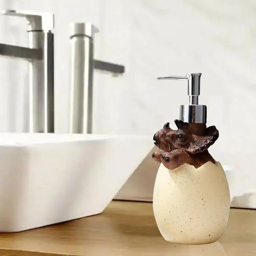 distributeur de savon dinosaure rechargeable mignon écologique - vue 4 sur 8