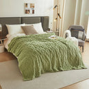 Plaid flanelle polaire doux et chaud uni