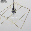 suspension nordique simple en fer design géométrique moderne