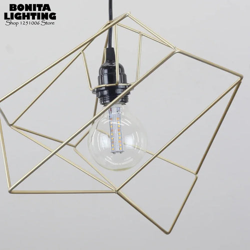 suspension nordique simple en fer design géométrique moderne - vue 5 sur 8