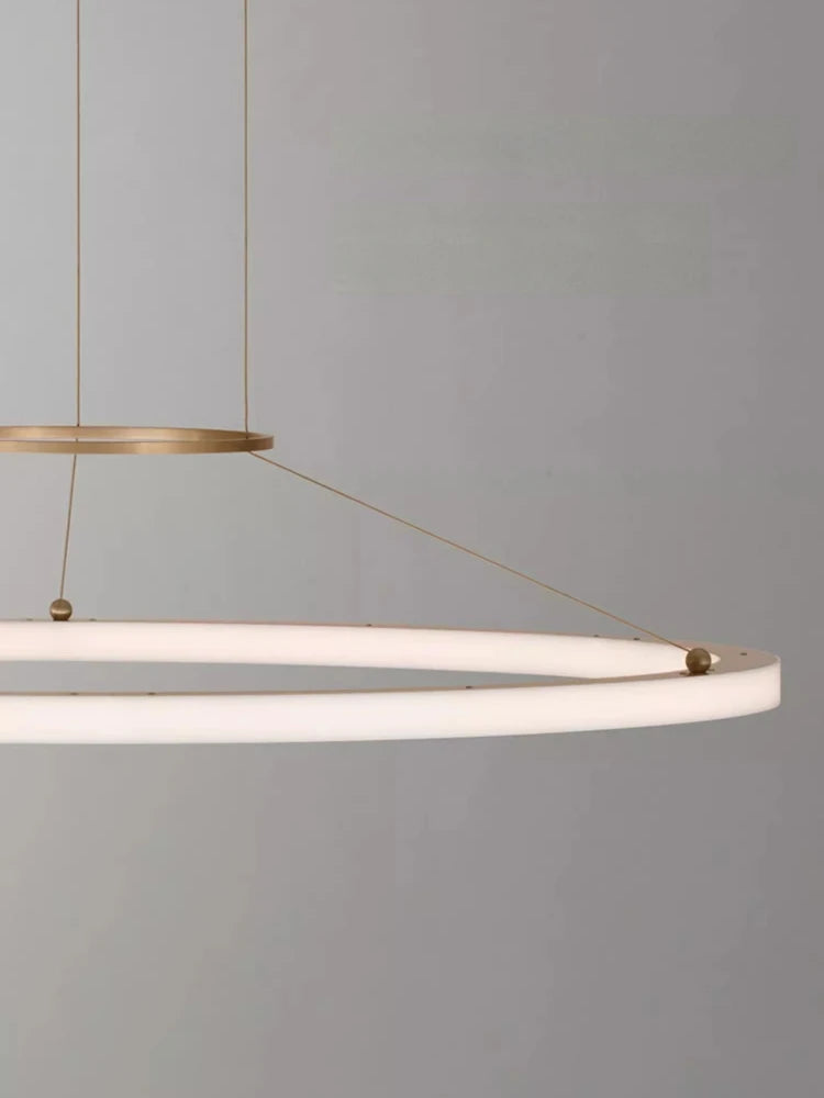 suspension circulaire minimaliste pour intérieur moderne créatif - vue 5 sur 8