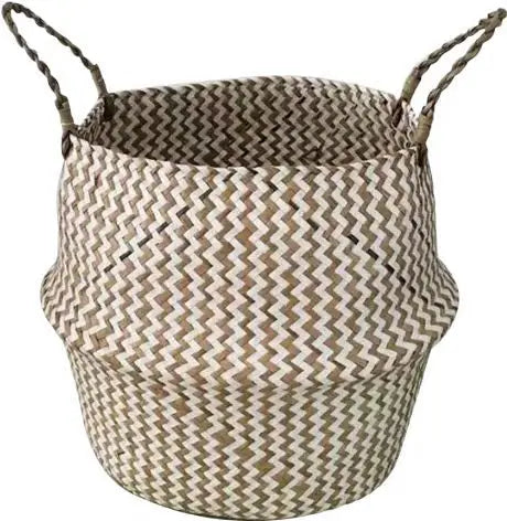 panier à fleurs en rotin tressé pliable fait main pour décoration intérieure - vue 8 sur 11