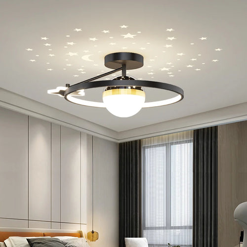 plafonnier moderne lumineux pour une ambiance chaleureuse intérieure - vue 2 sur 8