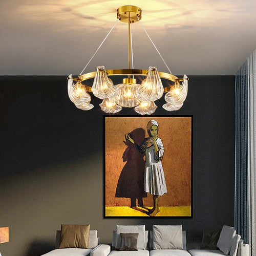 lustre en verre de luxe pour un éclairage créatif à la maison - vue 4 sur 18