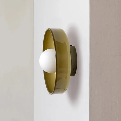 Plafonnier LED Vintage en verre à tête unique - vue 4 sur 10