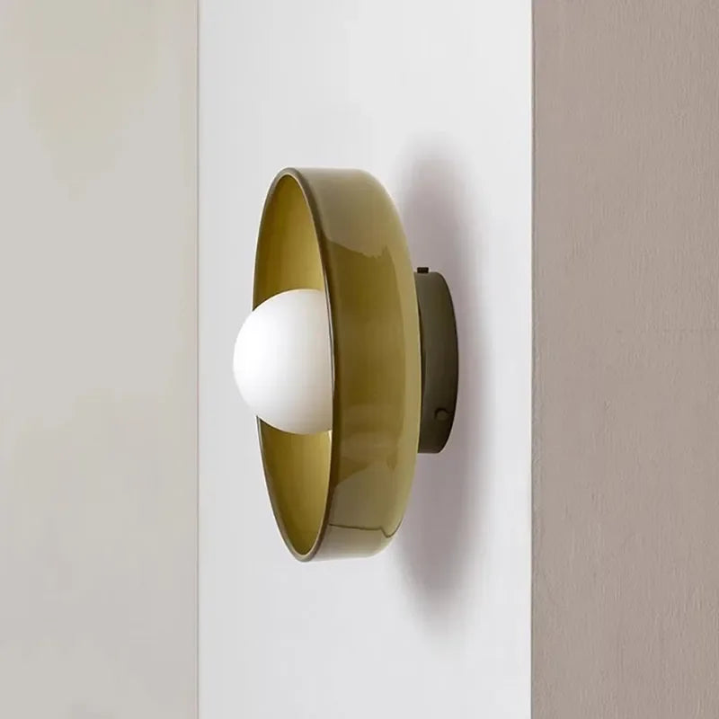 Plafonnier LED Vintage en verre à tête unique - vue 4 sur 10