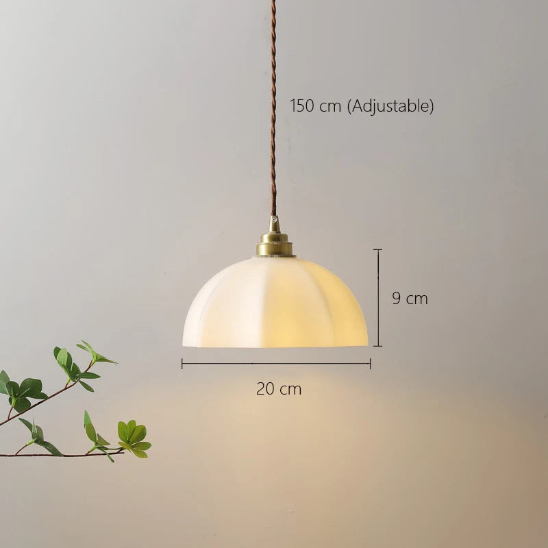 suspension nordique en métal et verre design industriel - vue 6 sur 7