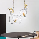 lustre moderne en verre pour un style postmoderne créatif