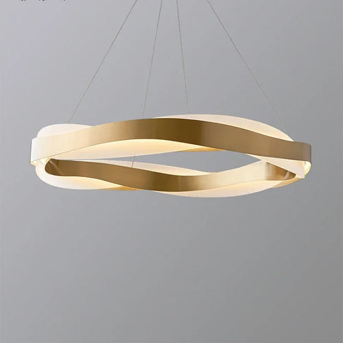 Lustres de cercle noir d'or de luxe décoration de la maison suspension pour salon Restaurant Hall lampes suspendues de plafond en acrylique - vue 6 sur 12