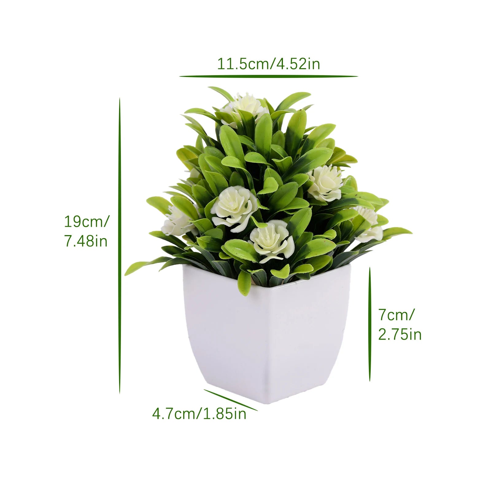 plante artificielle en pot pour décoration de bureau et jardin - vue 43 sur 45