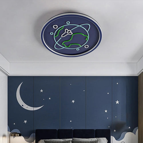 plafonnier rond led pour un éclairage intérieur moderne et élégant - vue 5 sur 9