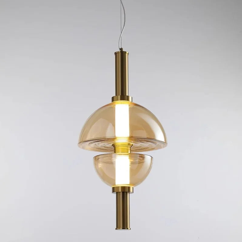 suspension en verre coloré design nordique pour éclairage élégant - vue 11 sur 11