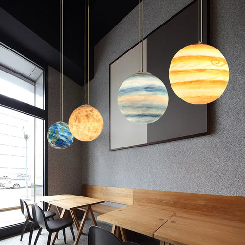 lampe décorative planètes lune soleil mars et autres - vue 2 sur 14