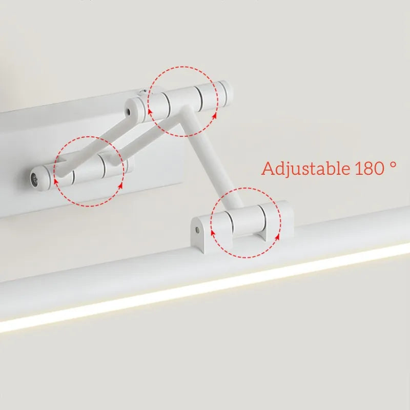lampe led étanche pour miroir armoire pliable télescopique - vue 5 sur 16
