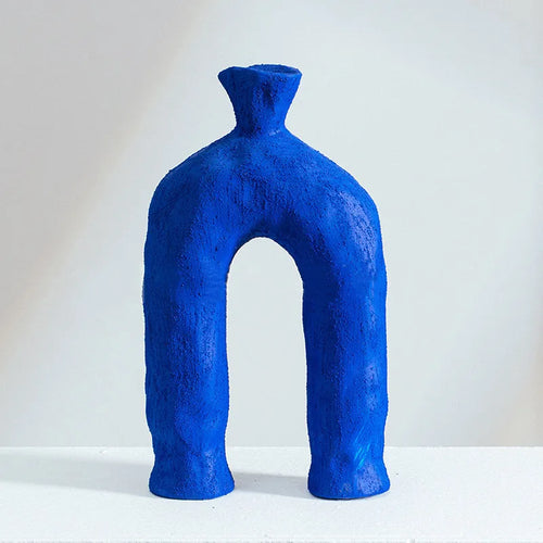 vase en céramique abstrait pour décoration florale moderne - vue 4 sur 9