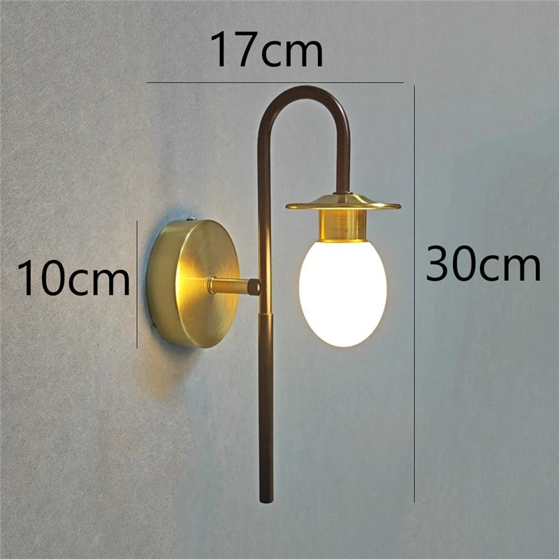 applique murale moderne design œuf de canard minimaliste à led