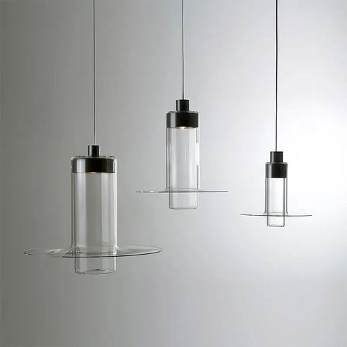 lustre moderne en verre pour cuisine et salon - vue 2 sur 7