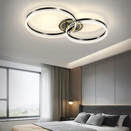 lustre moderne en acrylique avec leds pour décor luxueux - vue 5 sur 24