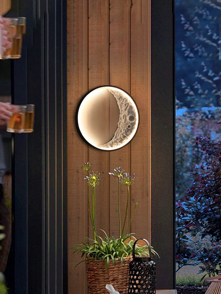 applique murale moderne en forme de croissant design créatif décoratif - vue 3 sur 8