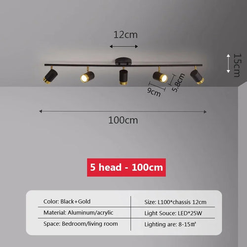 plafonnier led moderne à bande lumineuse décorative pour intérieur - vue 18 sur 21