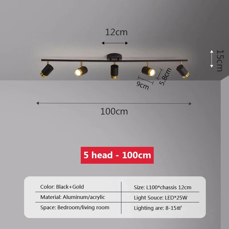 plafonnier led moderne à bande lumineuse décorative pour intérieur - vue 17 sur 21
