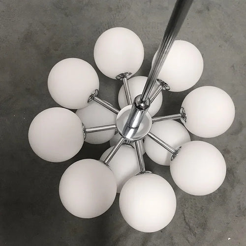 suspension led en verre de luxe décoratives idéales pour restaurant - vue 4 sur 12