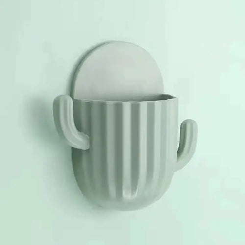 support mural auto-adhésif pour rangement de salle de bain en cactus - vue 10 sur 10