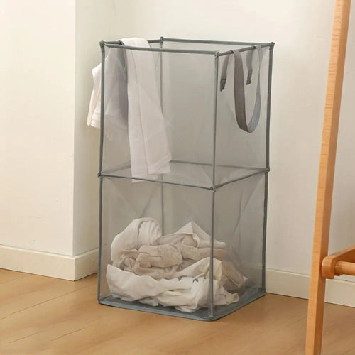 panier à linge pliable grande capacité avec poignées - vue 13 sur 12