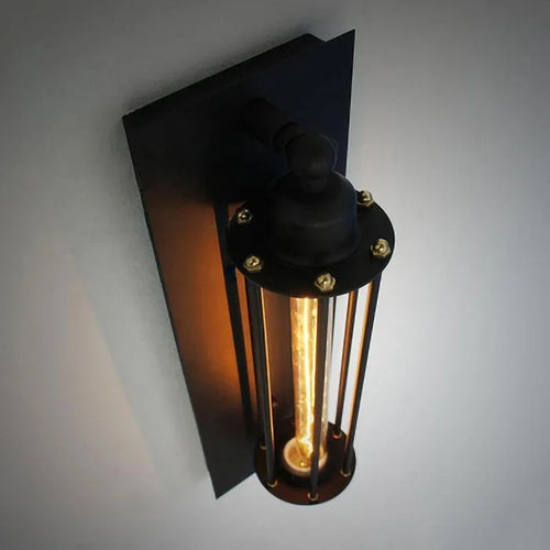 applique murale style industriel rétro led éclairage maison décor intérieur - vue 2 sur 7
