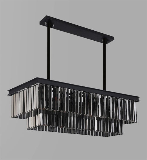 lustre moderne en cristal pour un éclairage élégant intérieur - vue 5 sur 6