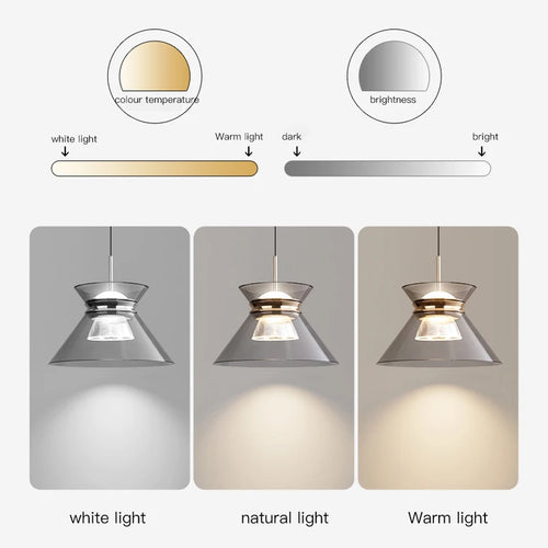suspension moderne à led petite taille pour intérieur décoratif - vue 6 sur 8