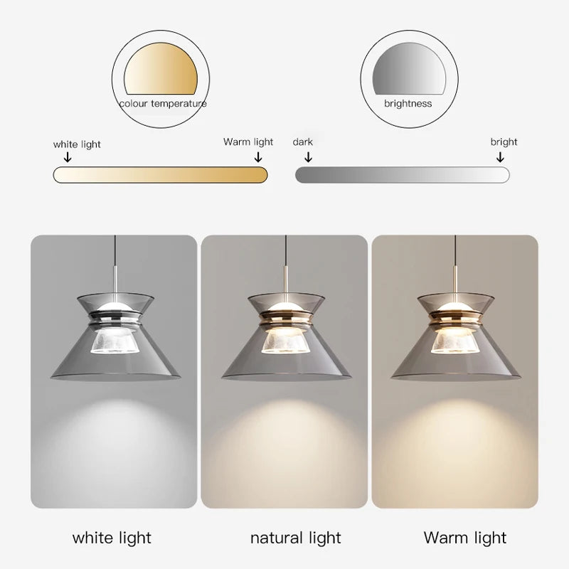 suspension moderne à led petite taille pour intérieur décoratif - vue 6 sur 8