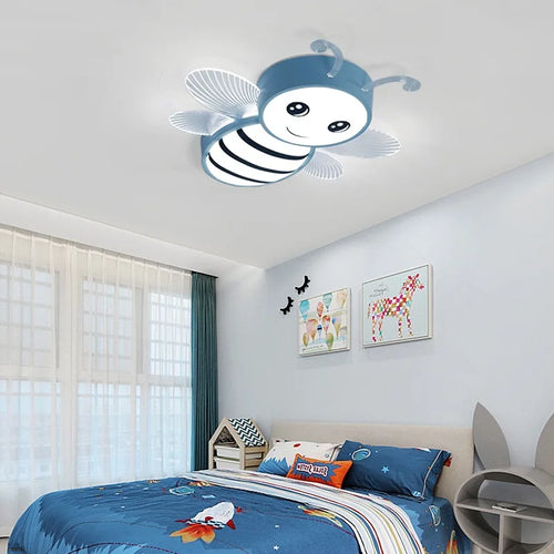 plafonnier led dessin animé petite abeille décoration maternelle moderne - vue 5 sur 9