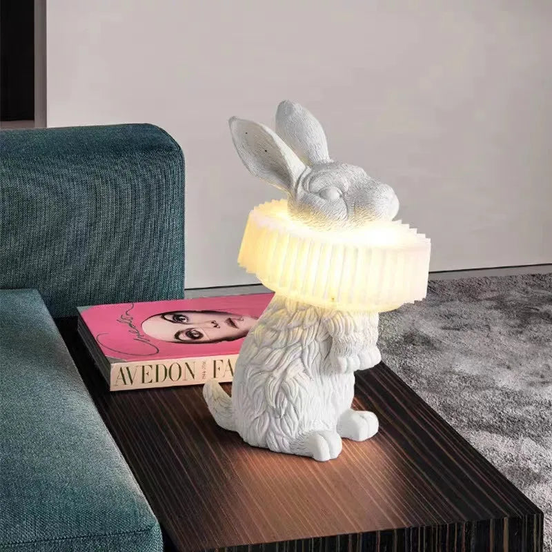 lampe de table lapin adorable pour décoration enfant - vue 2 sur 15