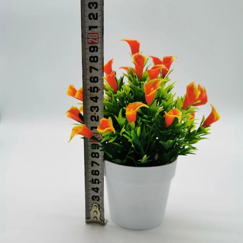 plante artificielle bonsaï fleur en pot décoration intérieure et extérieure - vue 6 sur 13