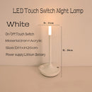LED bougie lampe de Table de camping-car Rechargeable veilleuse tactile pour la décoration de la maison dîner atmosphère créative lampe de bureau