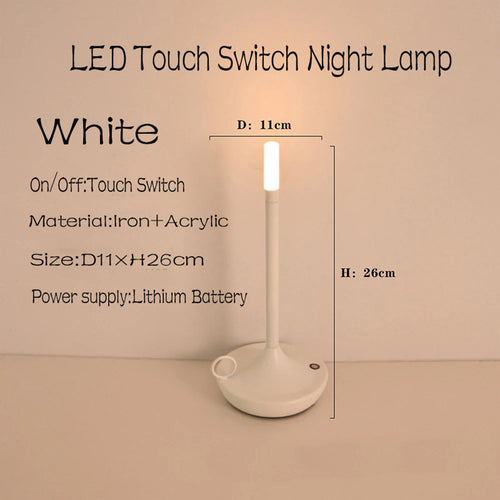 LED bougie lampe de Table de camping-car Rechargeable veilleuse tactile pour la décoration de la maison dîner atmosphère créative lampe de bureau - vue 5 sur 11