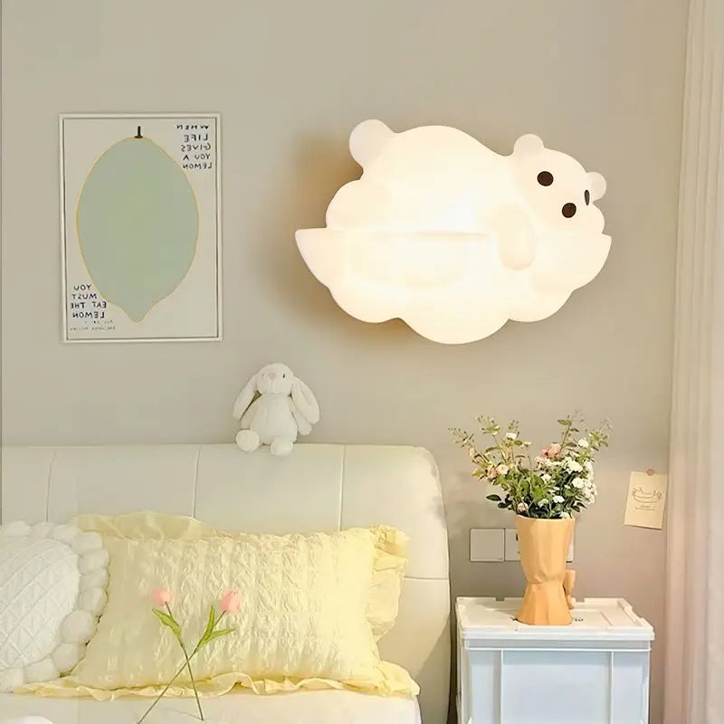 applique murale décorative en forme d'ours polaire idéale pour intérieur - vue 6 sur 9