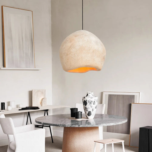 suspension LED style nordique wabi sabi pour restaurant ou bar - vue 2 sur 9