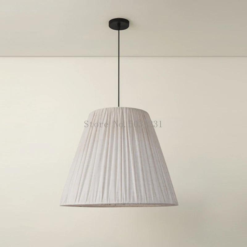 suspension en tissu chinois moderne avec design pli rétro - vue 7 sur 7