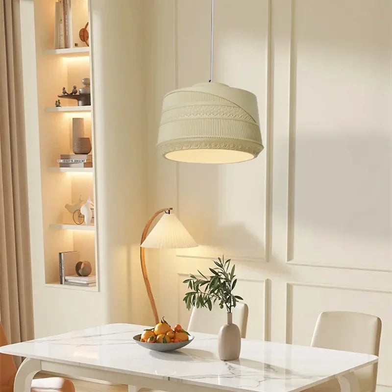 French Retro Restaurant Wabi-Sabi Chandelier Minimalist Study Bedroom Lamp Cafe Home Decor Kitchen Island Table Lighting Fixture - vue 1 sur 10