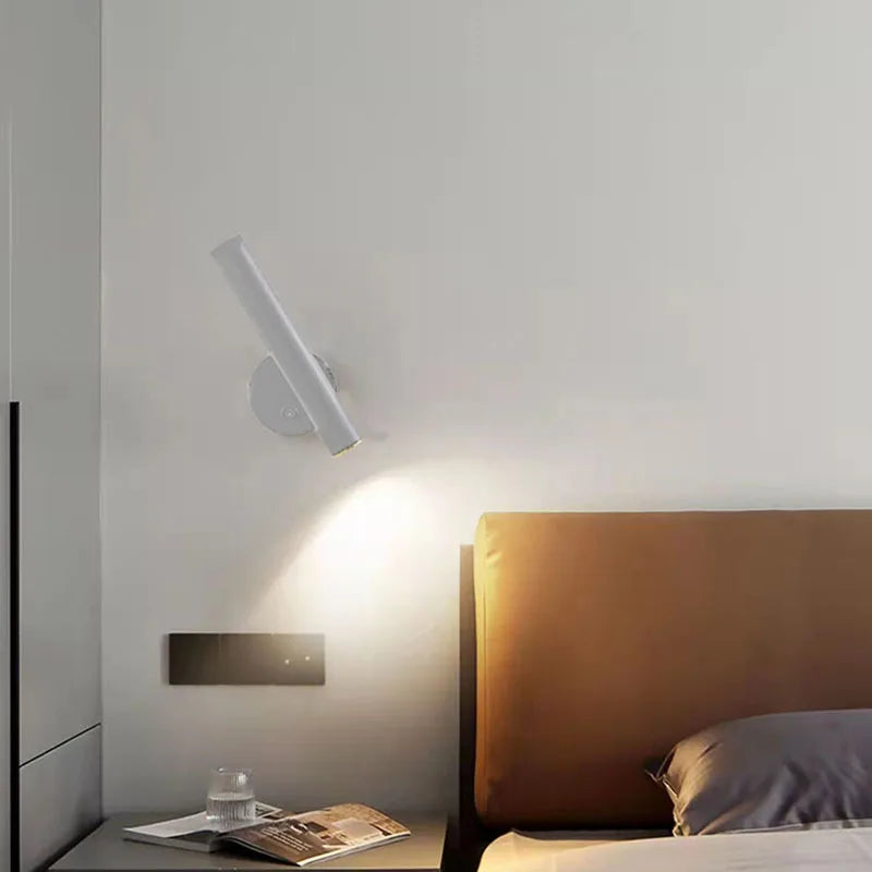applique murale led rotative moderne pour lecture et détente - vue 4 sur 8