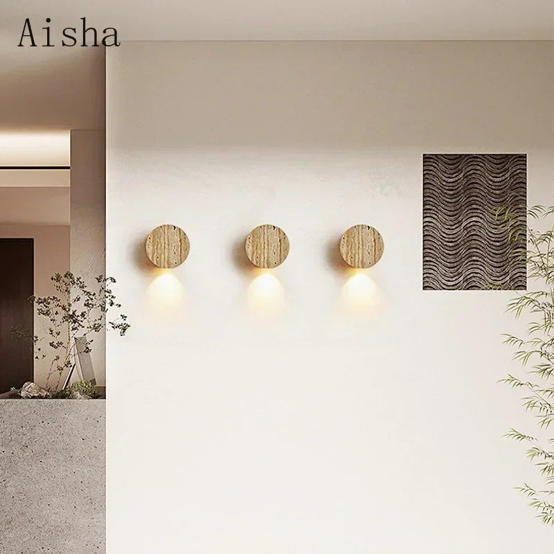 applique murale japonaise wabi sabi en pierre naturelle pour intérieur moderne - vue 4 sur 7