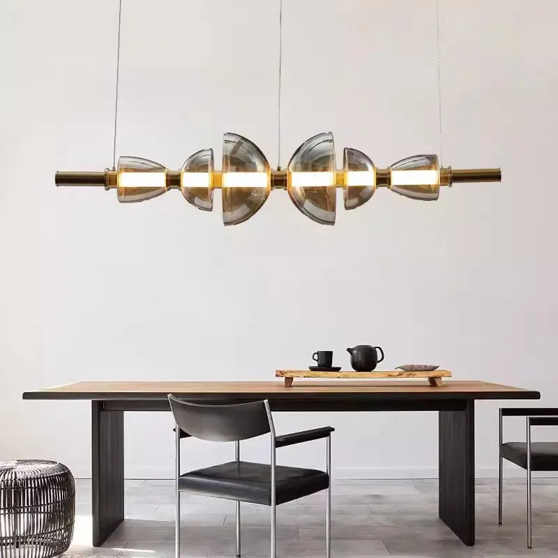 suspension en verre coloré design nordique pour éclairage élégant - vue 4 sur 11
