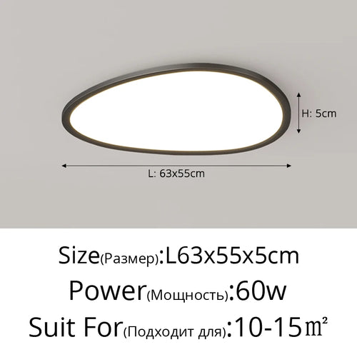plafonnier minimaliste moderne à protection des yeux 2024