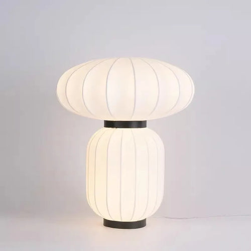 Lampe de table en soie Style Wabi-sabi lampe pour salon chambre décorations créatives cuisine salle à manger éclairage design - vue 4 sur 7