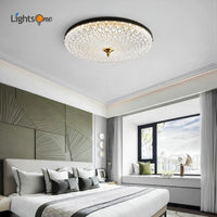 plafonnier de luxe en cuivre style nordique et américain