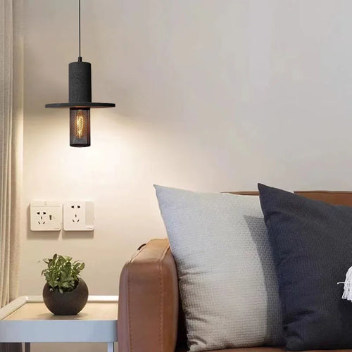 suspension vintage en ciment pour - vue 5 sur 7