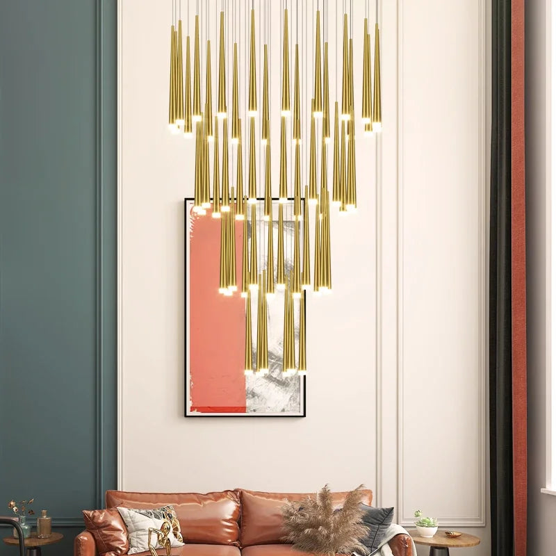 lustre moderne à led pour décoration d'intérieur haut de gamme - vue 3 sur 22